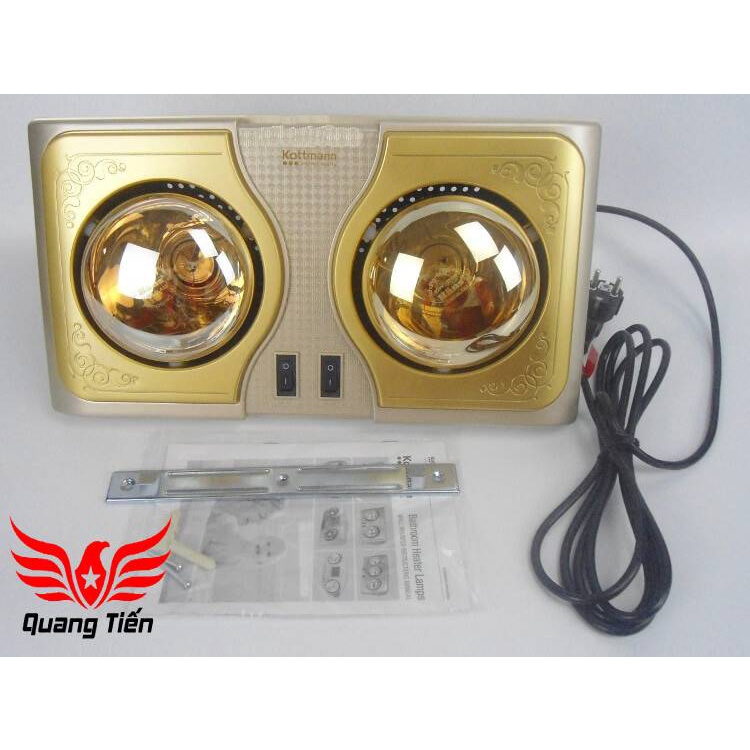 Đèn sưởi nhà tắm Kottmann 2 bóng K2B-H