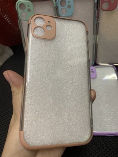 Ốp lưng iPhone 11 viền màu bảo vệ camera