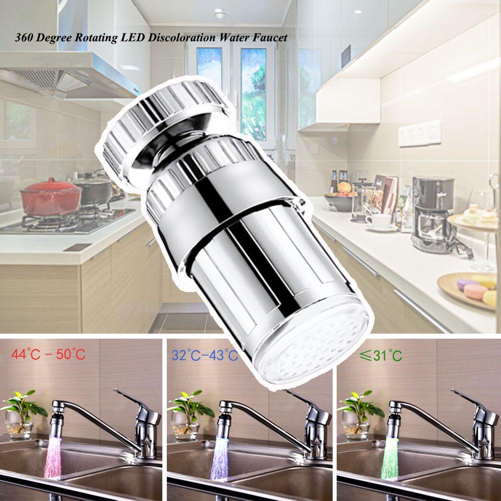 Gia Súc Gia Súc 360 Độ° Vòi Nước Có Đèn LED Chất Lượng Cao