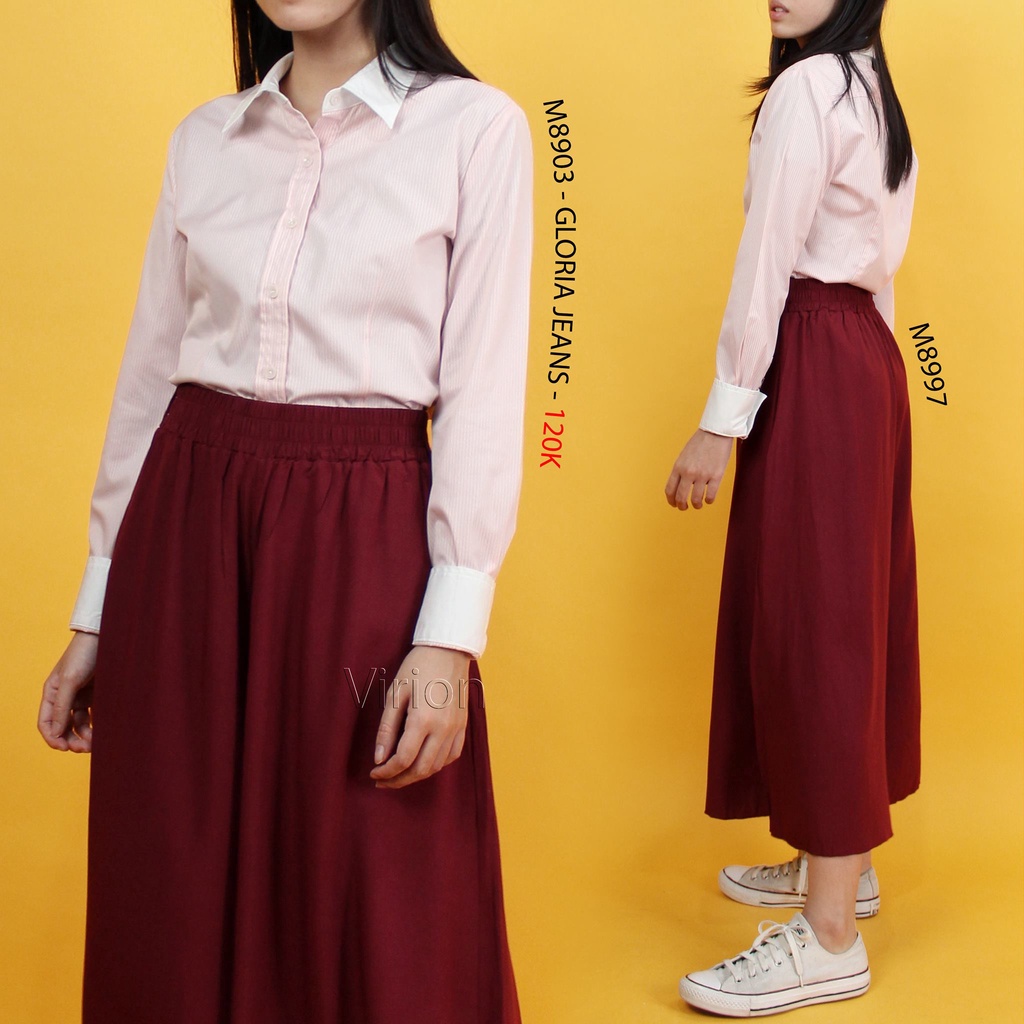 A8903 - Áo sơ mi Gloria Jeans tay dài, sọc dọc