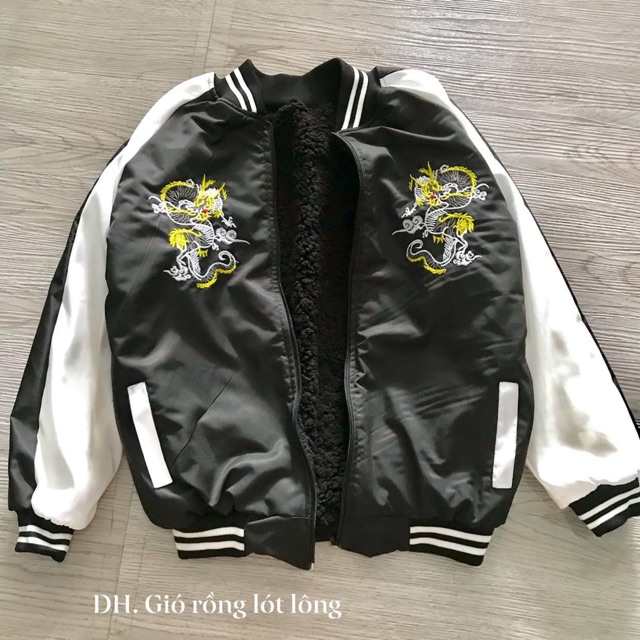 Áo gió Rồng lót lông Thêu D.HN765