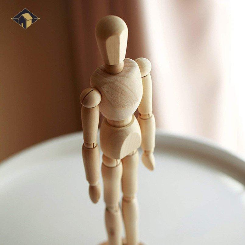 Con Rối Gỗ Hình Người Dùng Trang Trí