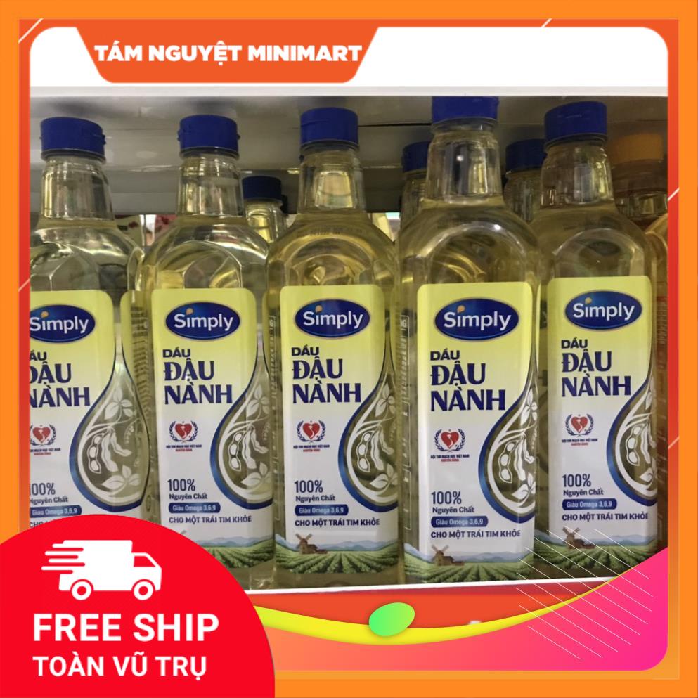 Dầu đậu nành Simply 1L