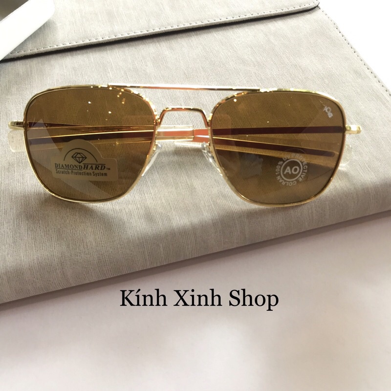 Kính râm, Kính mát Nam Cơn Ao Fullbox Phụ Kiện Tròng Thuỷ Tinh Cao Cấp