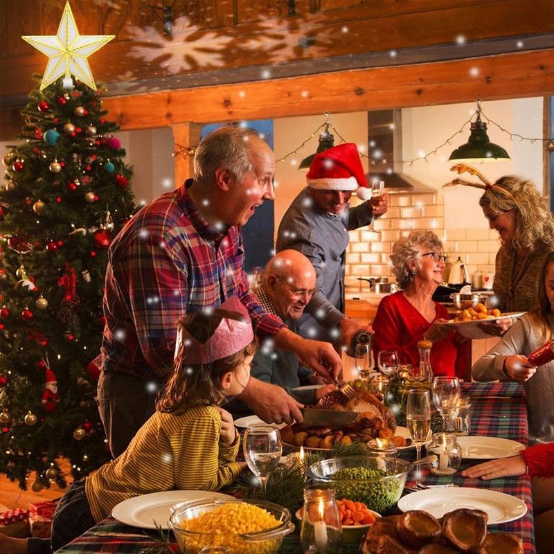 Đèn led gắn cây thông hình ngôi sao cỡ 17cm trang trí lễ giáng sinh/năm mới