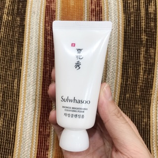 Sample sữa rửa mặt sulwhasoo snowise brightening cleansing foam tuýp 30ml