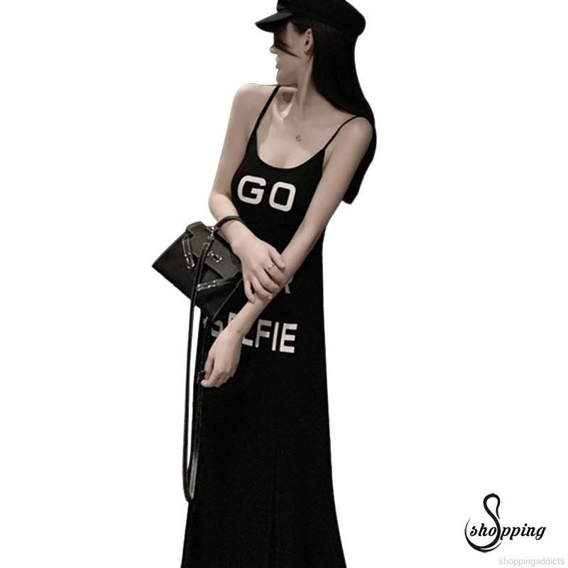 Đầm dây cộc tay xẻ tà quyến rũ cho nữ | BigBuy360 - bigbuy360.vn