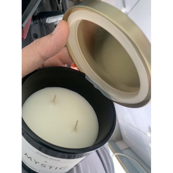 Nến thơm Châu Âu Không Khói 2 Bấc Hương Nước Hoa Cao Cấp