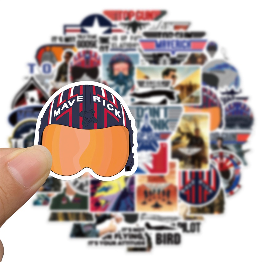 ❉ Súng Hàng Đầu: Dòng Maverick Series 01 Nhãn Dán ❉ Bộ 50 Sticker Chống Thấm Nước Họa Tiết Doodle Hợp Thời Trang