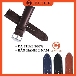 Dây da đồng hồ - đủ size 12/14/16/18/20/22/24 hima leather - dau