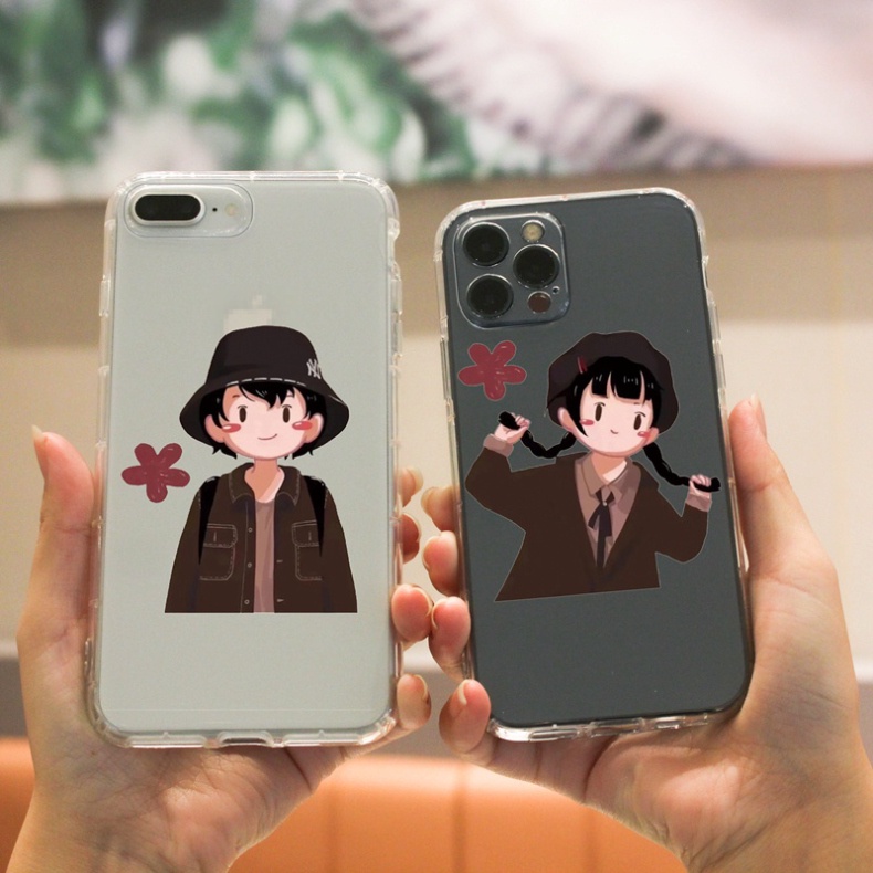 Ốp lưng iphone 6, 6s plus, 7 8 Plus, X, XS, XR, XSMAX, 11, 12, 13 PROMAX TRONG SUỐT CẶP ĐÔI NAM NỮ PKVN