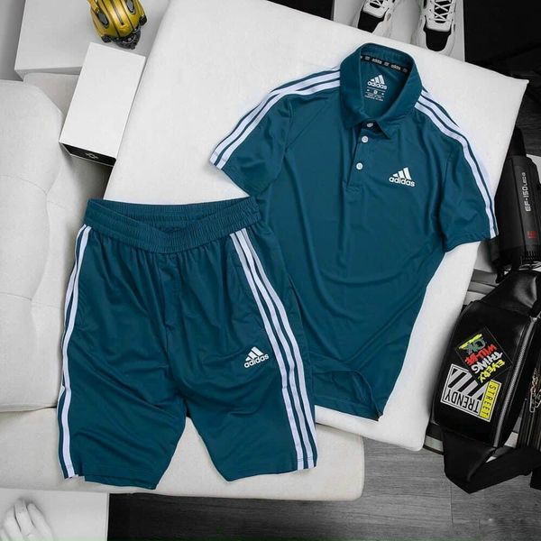 Đồ bộ, Đồ thể thao ADIDAS Thun Lạnh Co Dãn 4 Chiều Thoáng Mát Thấm Hút Mồ Hôi Có Cổ Thanh Lịch.