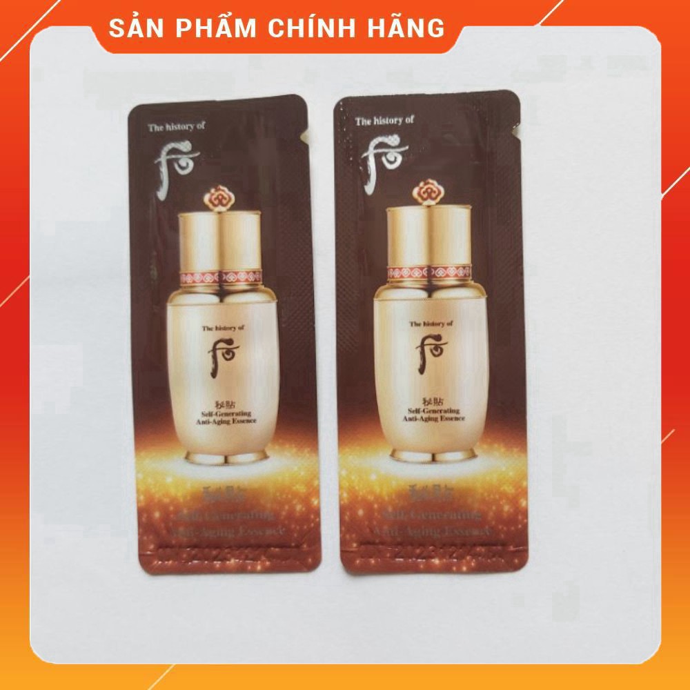 Gói Tinh chất Tự sinh Whoo giúp trẻ hóa da và giảm mụn ẩn - Whoo Bichup Self-Generating Anti-Aging Essence 1ml