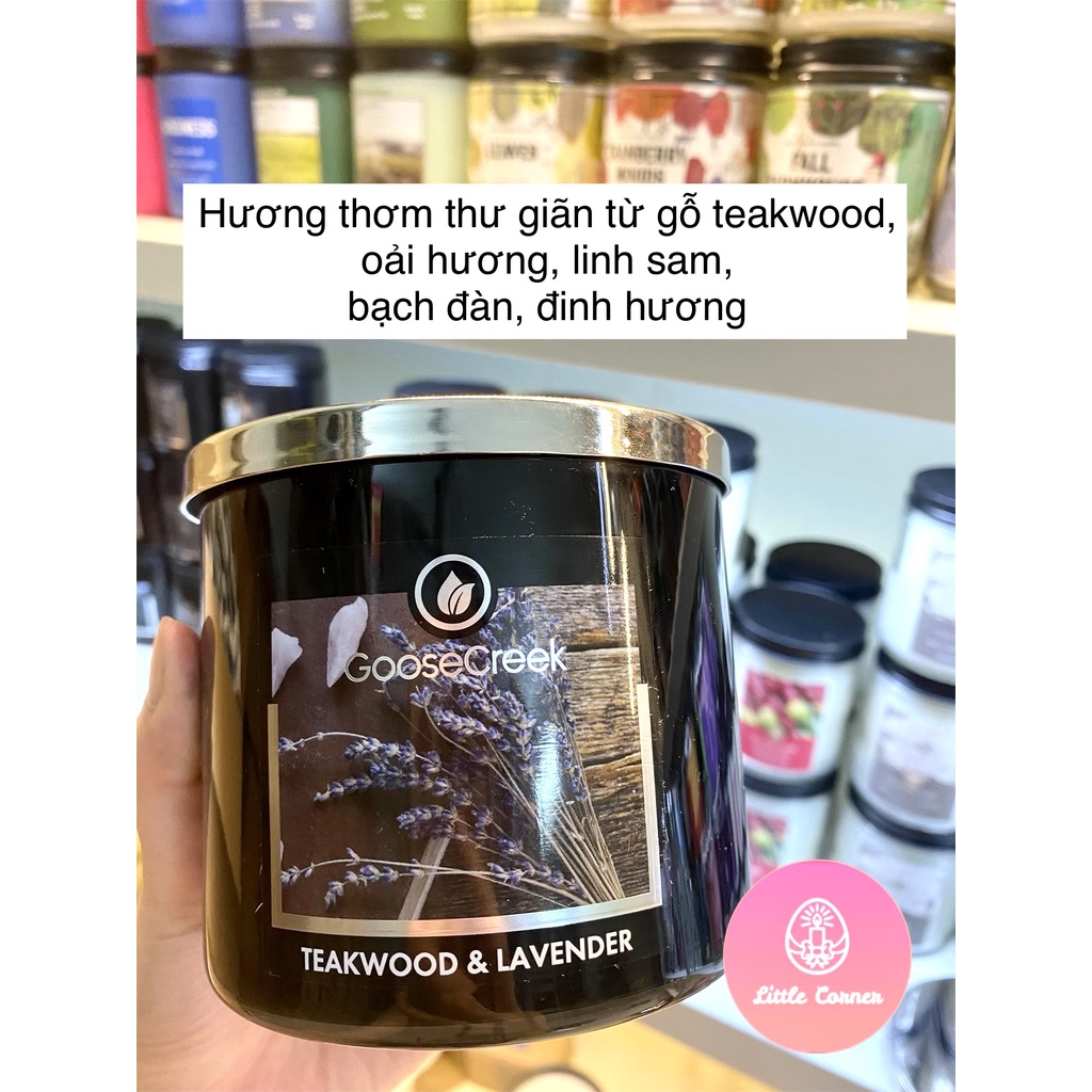 Nến thơm 3 bấc GOOSE CREEK (411g)