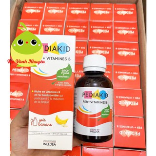 Siro sắt và vitamin B Pediakid Fer + Vitamines B, Pháp (125ml)