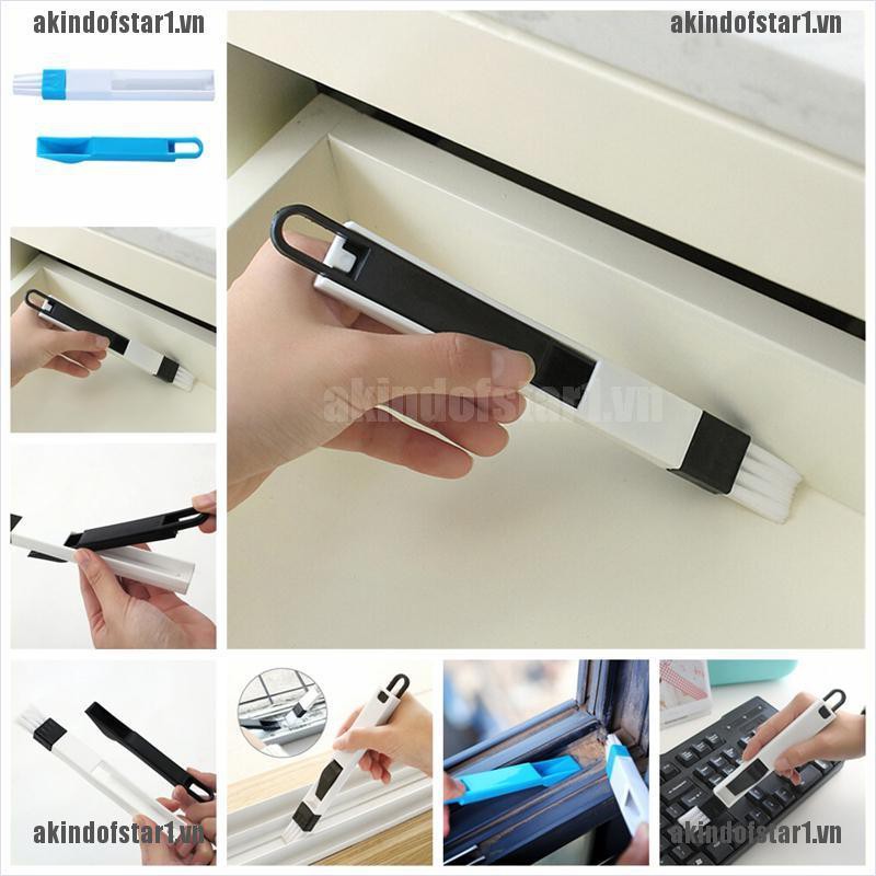 Bàn Chải Làm Sạch Khe Cửa Sổ 2 Trong 1 Tiện Dụng