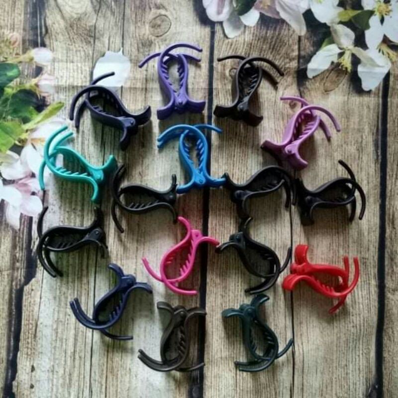 Kẹp càng cua 3 răng nhám nhiều màu