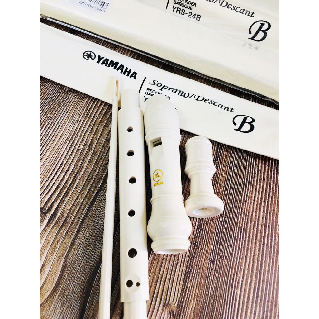 Sáo Recorder Soprano Yamaha YRS-24B(ảnh thật chụp tại shop)