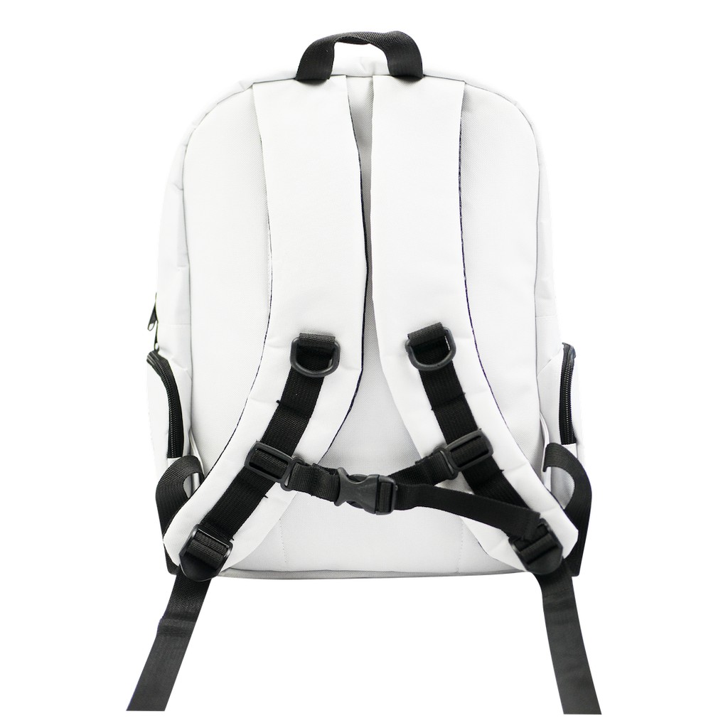 DKMV Balo Logo màu trắng tặng kèm Tote Don't Kill My Vibe | Logo Backpack - White