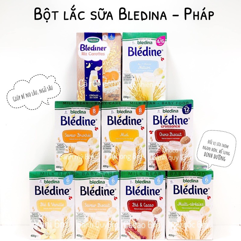 Bột Lắc Sữa Bledina, Bột Lắc Sữa Đêm Giúp No Lâu Cho Bé Từ 6M Hàng Chuẩn AIR