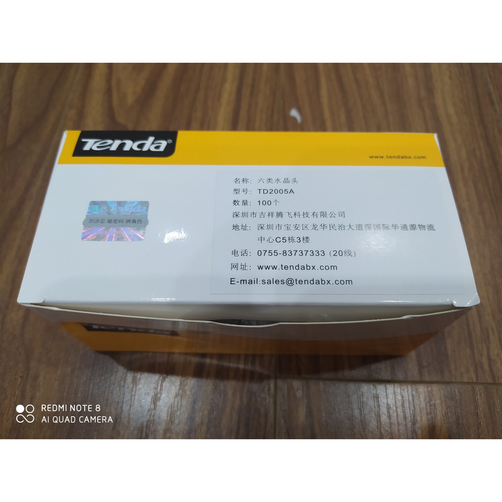 Hạt mạng cat6 Tenda hộp 100 hạt