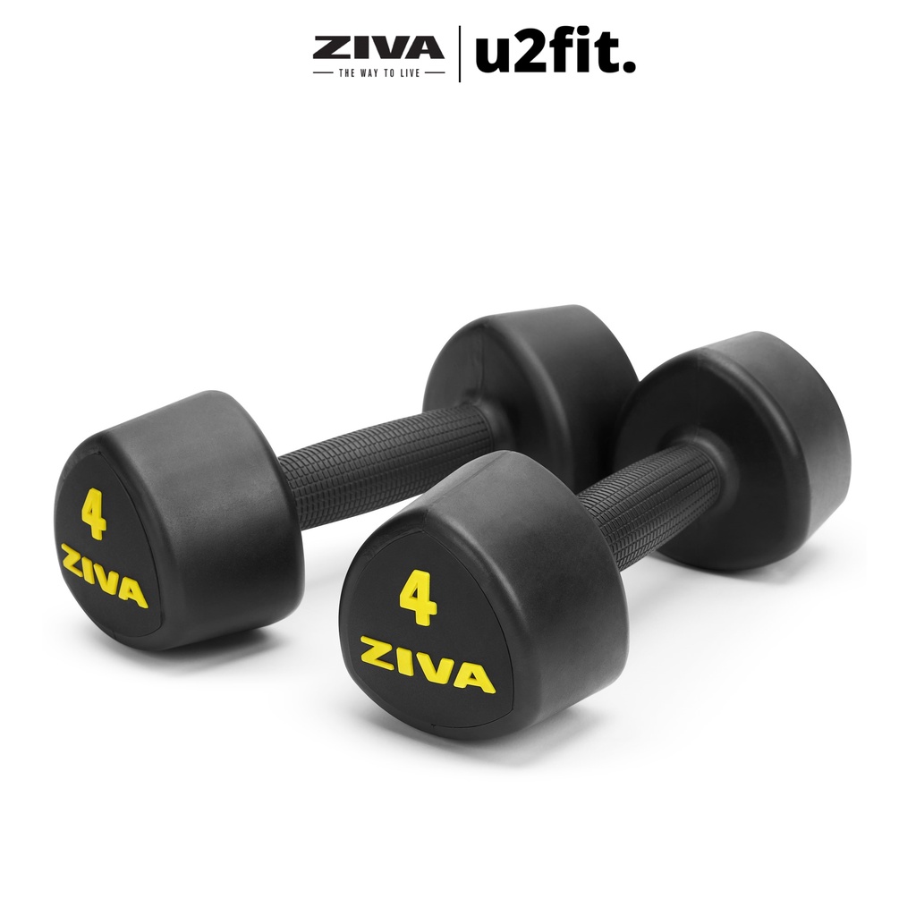Cặp Tạ Tay Tam Giác ZIVA Màu Đen Cổ Điển - Khối Lượng 2-8 Kg - Classic Studio Tribells