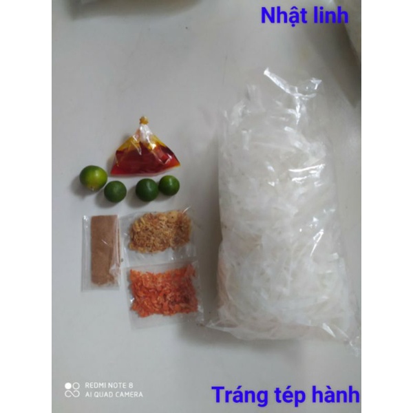 com bo 30 gói bánh tráng trộn tép hành kèm tắc