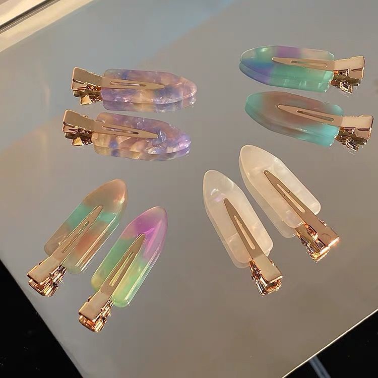 Set 2 Kẹp Tóc Nữ Thiết Kế Đơn Giản Đáng Yêu