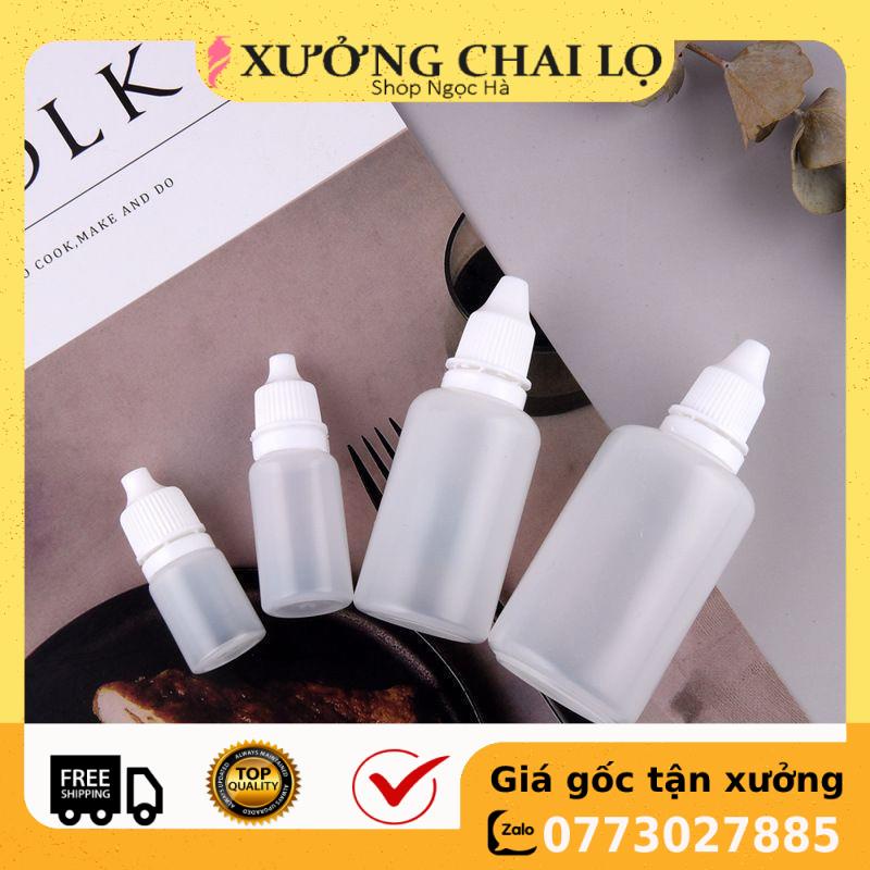 Lọ Nhựa ❤ GIÁ RẺ NHẤT ❤ [100sp] Vỏ Lọ chai nhựa nhỏ mắt 5ml, 10ml, 20ml, 30ml, 50ml Granty chiết mực, dung dịch