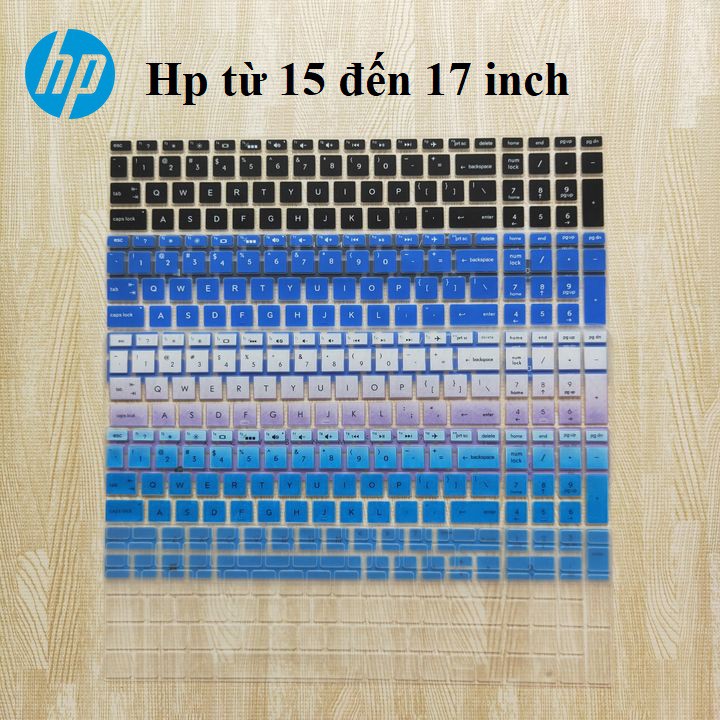 Miếng silicon phủ - bảo vệ bàn phím laptop HP 15 inch