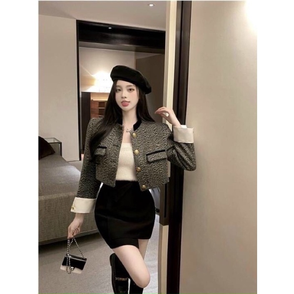 Áo dạ loại đẹp chất lượng đẹp đường may chắc chắn hàng Quảng Châu G034 - GEM Fashion