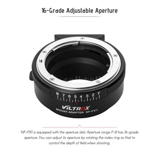 Vòng chuyển đổi ngàm máy ảnh Viltrox NF-FX1 cho máy ảnh Nikon ngàm G&D FUJI ngàm X