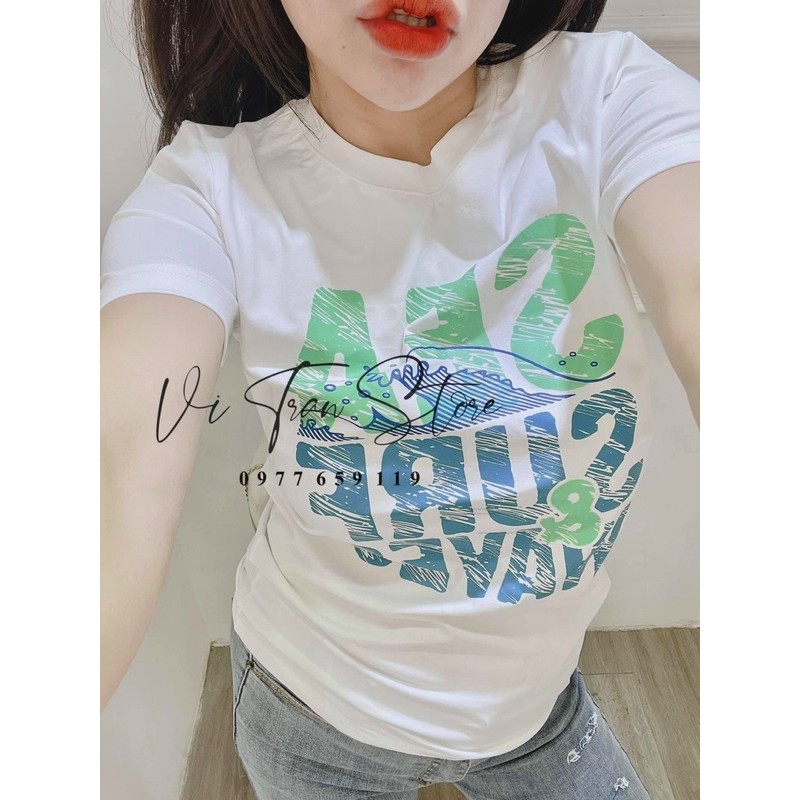 [Mã 11FASHIONSALE1 giảm 10K đơn 50K] Áo thun giấy form rộng in chữ Sea sure tay ngắn cổ tròn | BigBuy360 - bigbuy360.vn