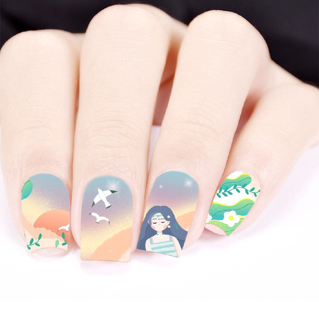 [Hàng mới về] Tấm hình dán trang trí móng tay Beautybigbang dễ thương chất lượng cao