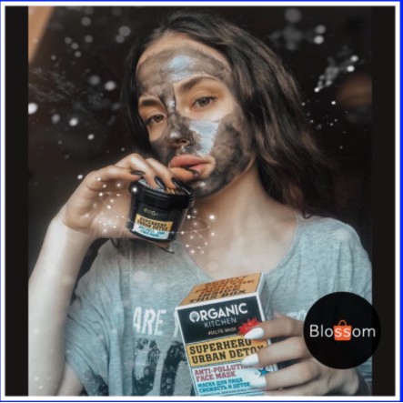 Organic Kitchen Mặt nạ detox giảm mụn Selfie-Mask - Superhero Urban Detox Anti-Pollution