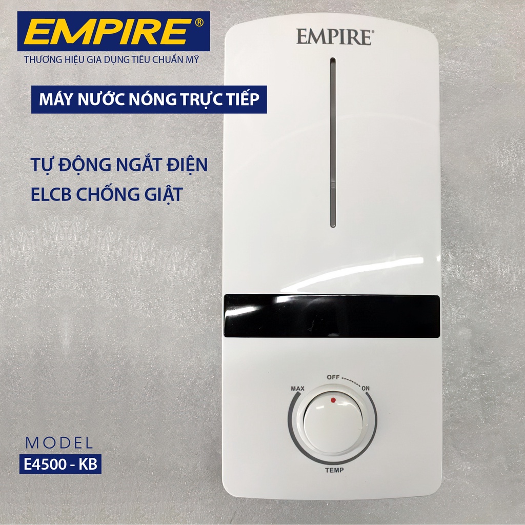 Máy nước nóng trực tiếp hiển thị nhiệt độ EMPIRE E4500-KB