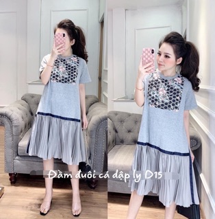 Bigsize Đầm đuôi cá dập ly D15