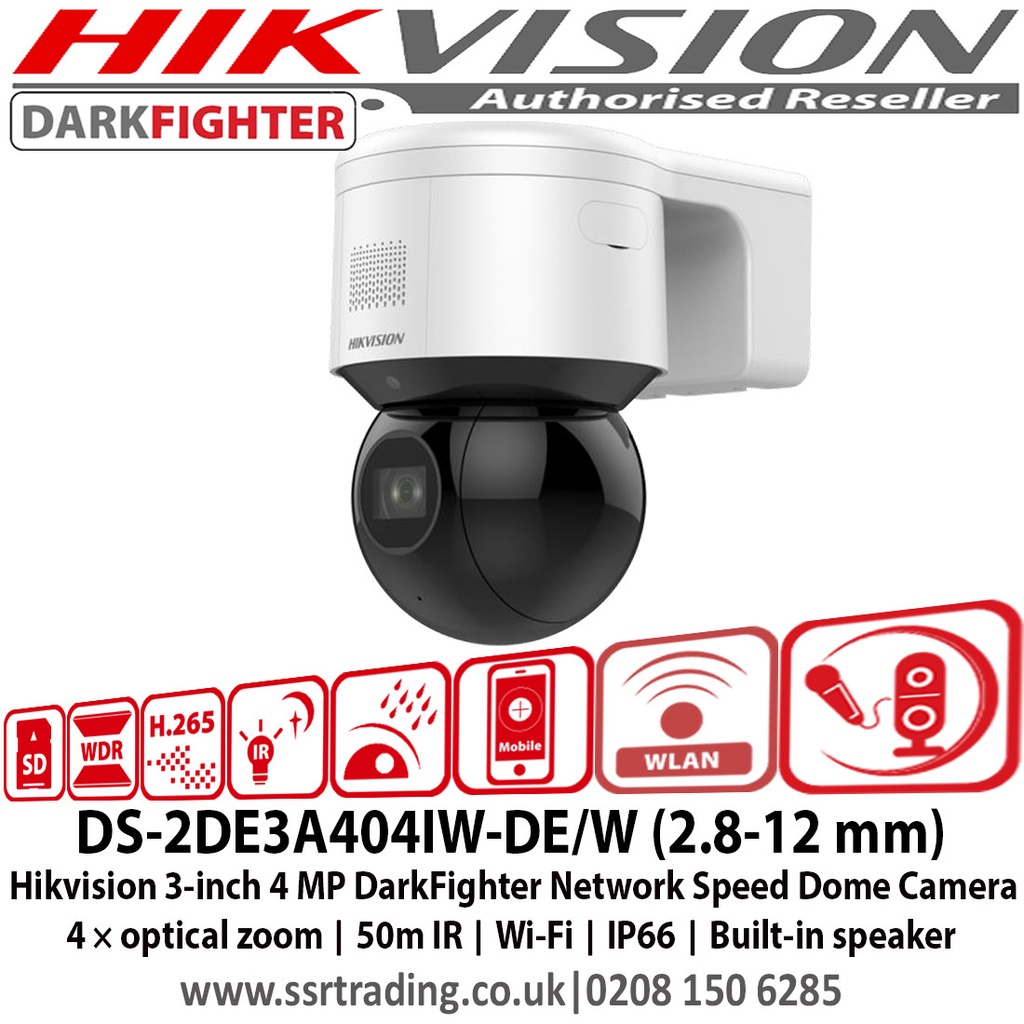 Camera IP Hikvision wifi quay quét đàm thoại 2 chiều 4MP zoom DS-2DE3A404IW-DE/W