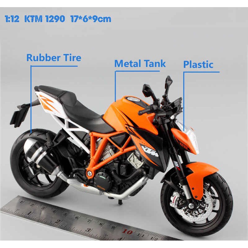 XE MÔ HÌNH MOTO Siêu xe KTM 1290 SUPER DUKE R - MAISTO tỷ lệ 1:12