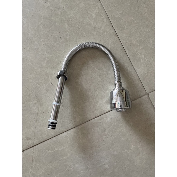 Vòi Mềm Thay Thế Cho Vòi Rửa Bát Cần vòi chén lò xo, cong bẻ thay thế cho vòi rửa chén, có đầu chỉnh 2 chế độ nước
