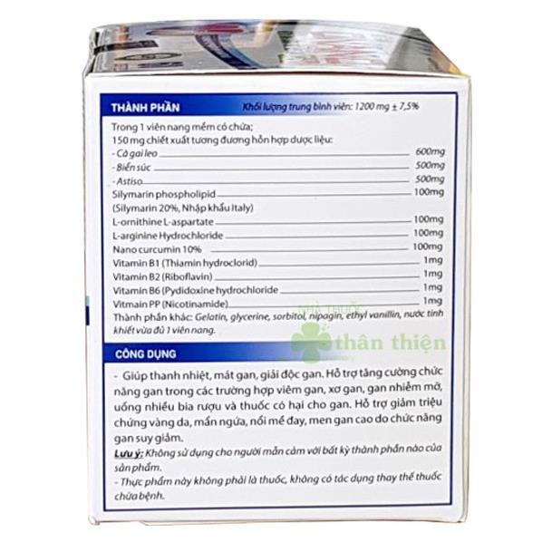 Bổ gan ONANO Gold – Hỗ trợ giải độc gan, giúp thanh nhiệt , tăng cường chức năng gan (hộp 60 viên)