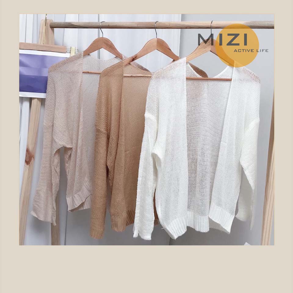 Áo cardigan nữ len mỏng form rộng dệt kim ulzzang dáng dài MIZI CD01 | BigBuy360 - bigbuy360.vn