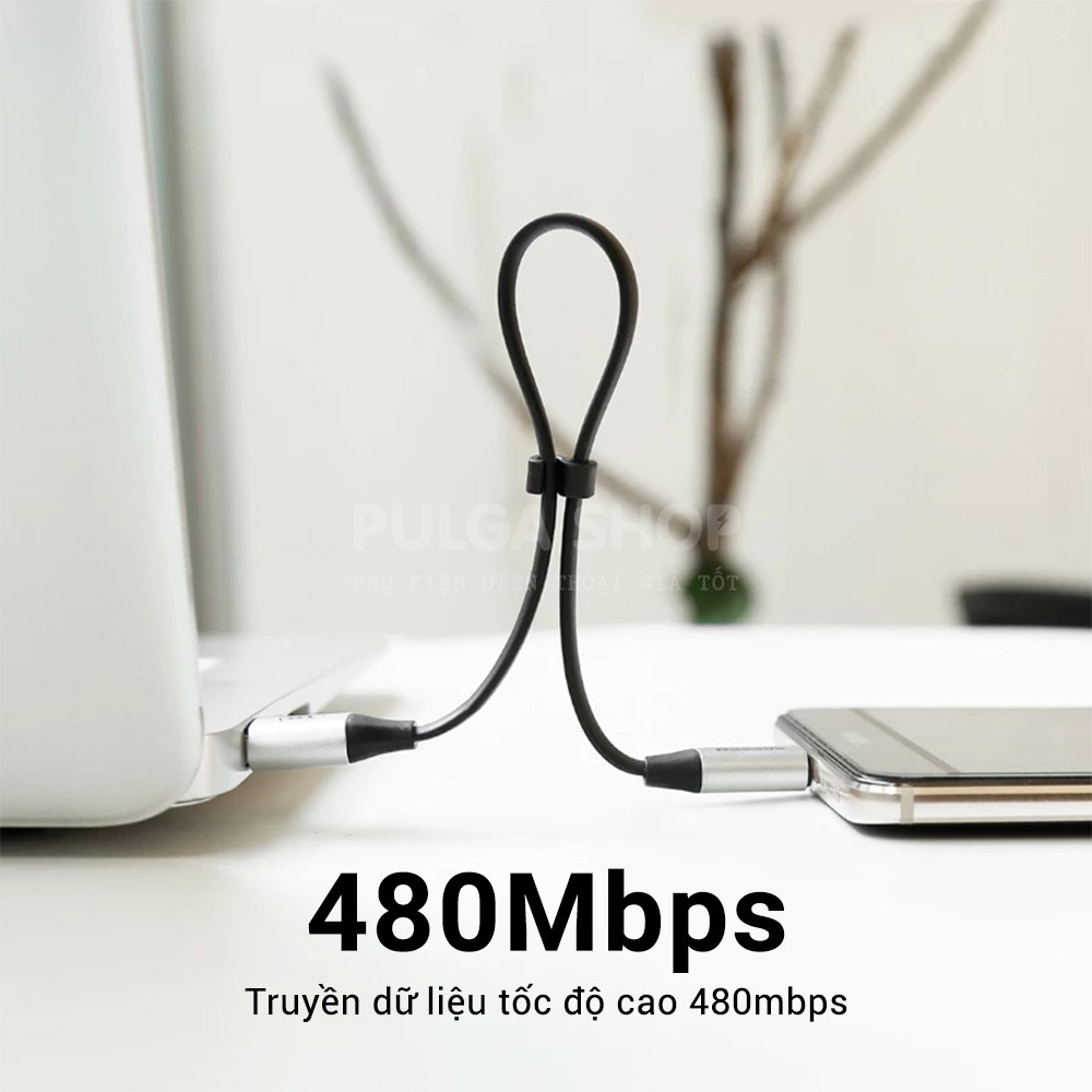 Cáp Sạc Ngắn Type C  Baseus 23cm Hỗ Trợ Sạc Nhanh 5A QC3.0 Dùng Cho Huawei Samsung Xiaomi Vivo