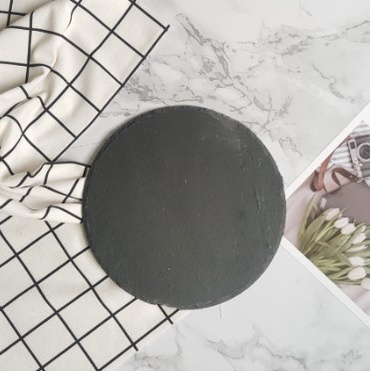 (DÀY-CHẤT LƯỢNG) ĐĨA ĐÁ ĐEN trang trí chụp ảnh food hình chữ nhật vuông. khay đá nướng decor trang trí bàn tiệc nhà hàng