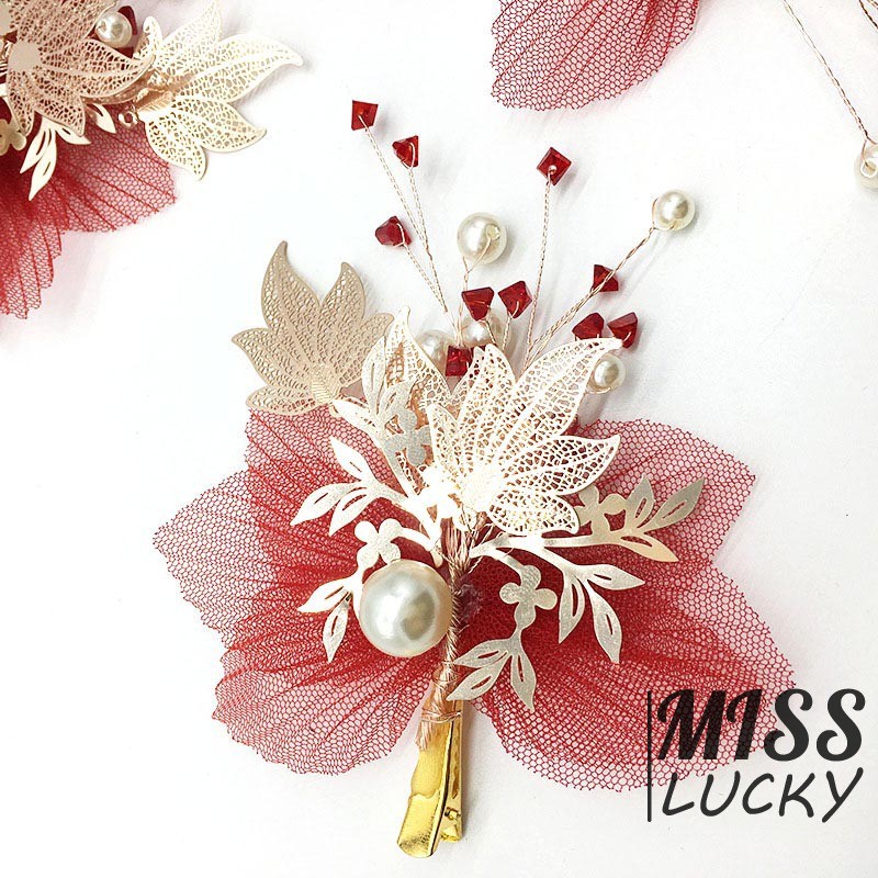 Set phụ kiện tóc và cài tóc thời trang thanh tú cho nữ