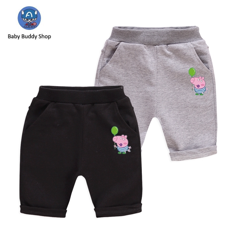 Quần Short Cotton Hình Heo Peppa Cho Bé