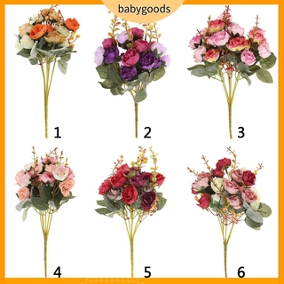 Bó gồm 21 nhánh hoa hồng bằng lụa nhân tạo dùng trang trí tiệc