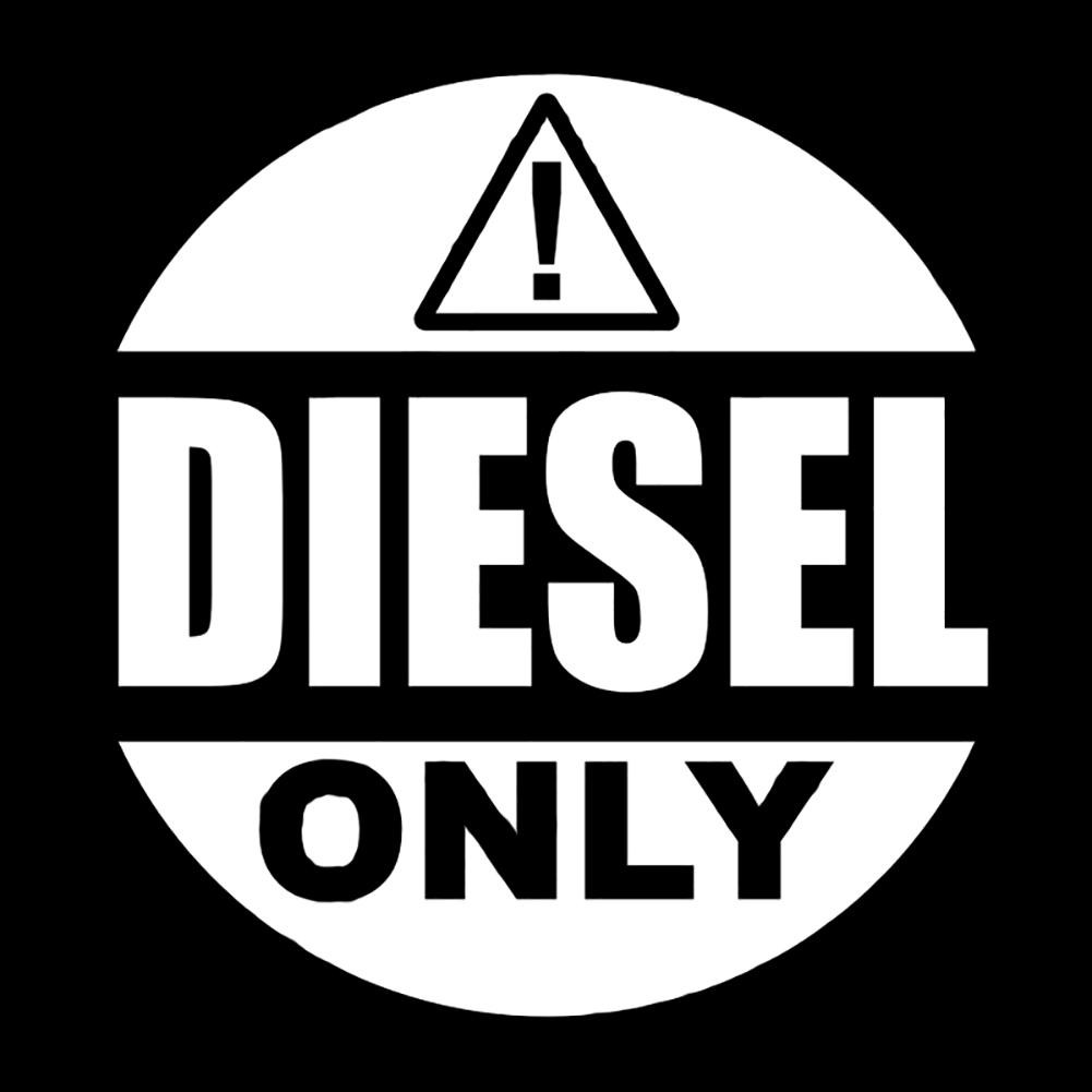 Miếng dán phản quang họa tiết chữ DIESEL ONLY vui nhộn dành cho trang trí xe hơi