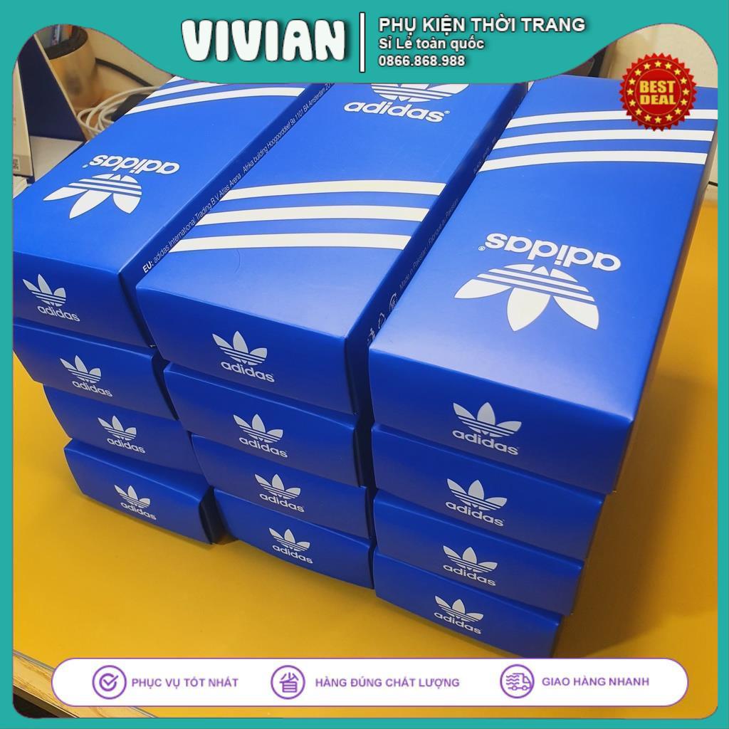 Tất Vớ ADIDAS 3 SỌC Cổ Cao Hộp COMBO 5 đôi, Chất liệu 95% Cotton, kháng khuẩn, thấm hút mồ hôi cực hiệu quả