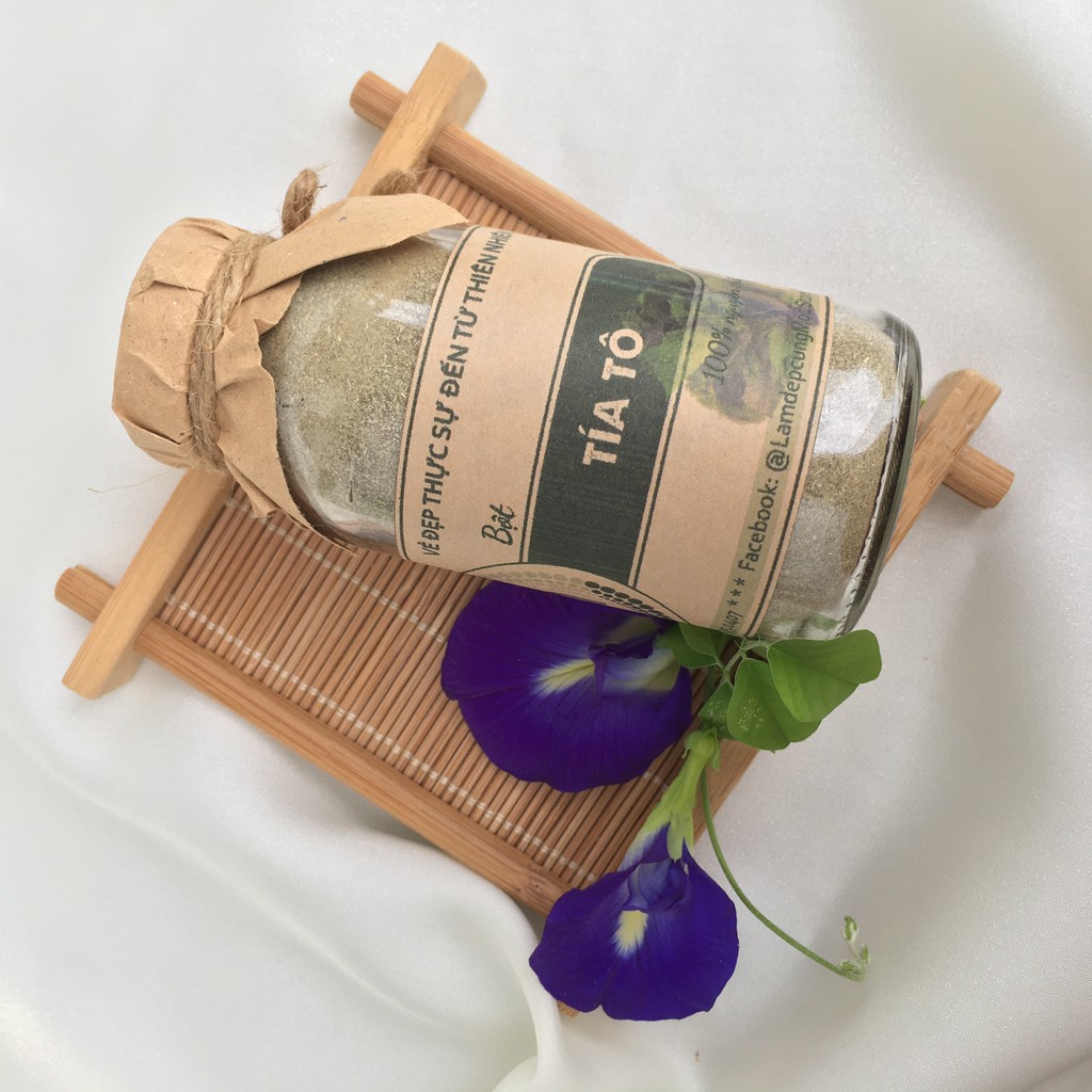 Bột Tía Tô đắp mặt nạ giảm mụn nguyên chất handmade 100ml (50g) | BigBuy360 - bigbuy360.vn